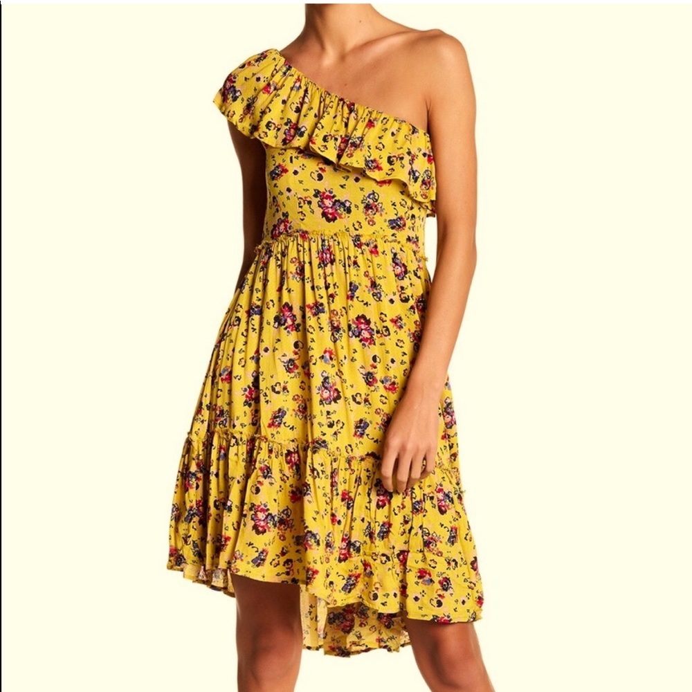 Anthropologie Ban Jara one shoulder dress